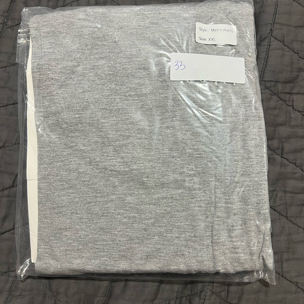 Gray Bamboo Men's Shorts XXL